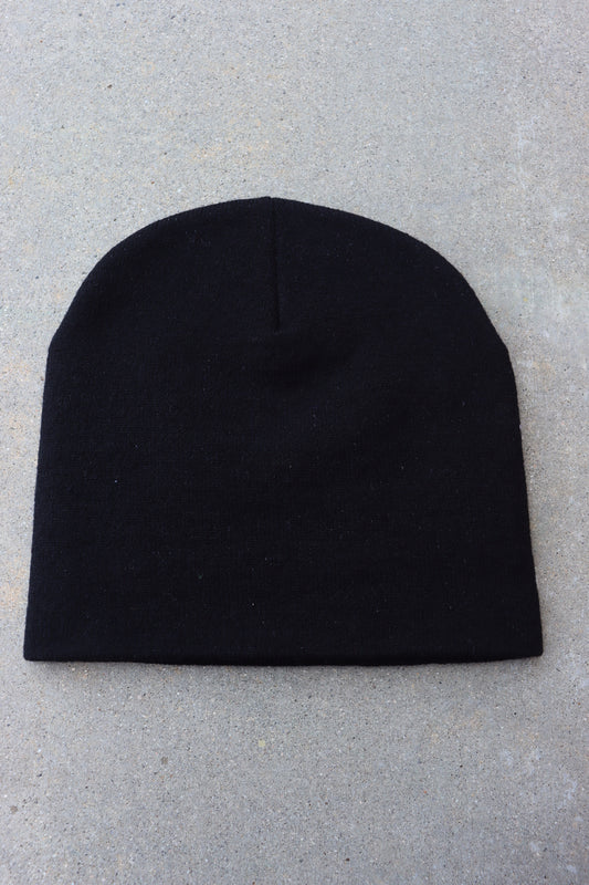 Black unrequited cross beanie